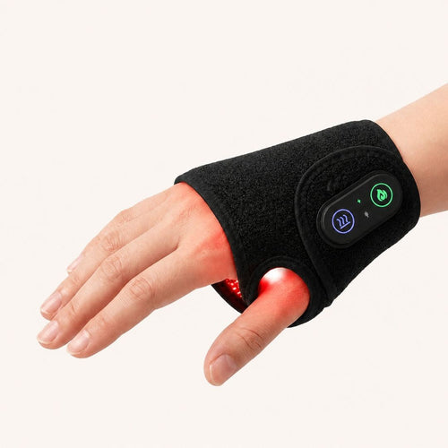 Verolis Rotlicht-Handgelenkbandage am Handgelenk